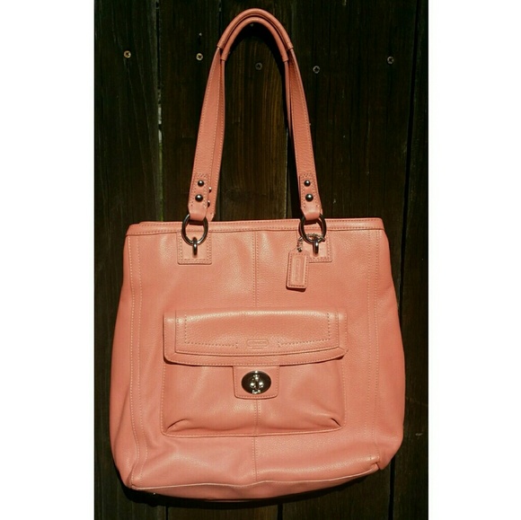 Coach Handbags - Coach Penelope Leather Tote Coral F19264